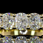 1-3/4ctw Prong Cushion Half Eternity Band
