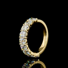 1-3/4ctw Prong Cushion Half Eternity Band