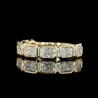 2ctw Bezel East West Radiant Seven Stone Band