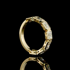 2ctw Bezel East West Radiant Seven Stone Band