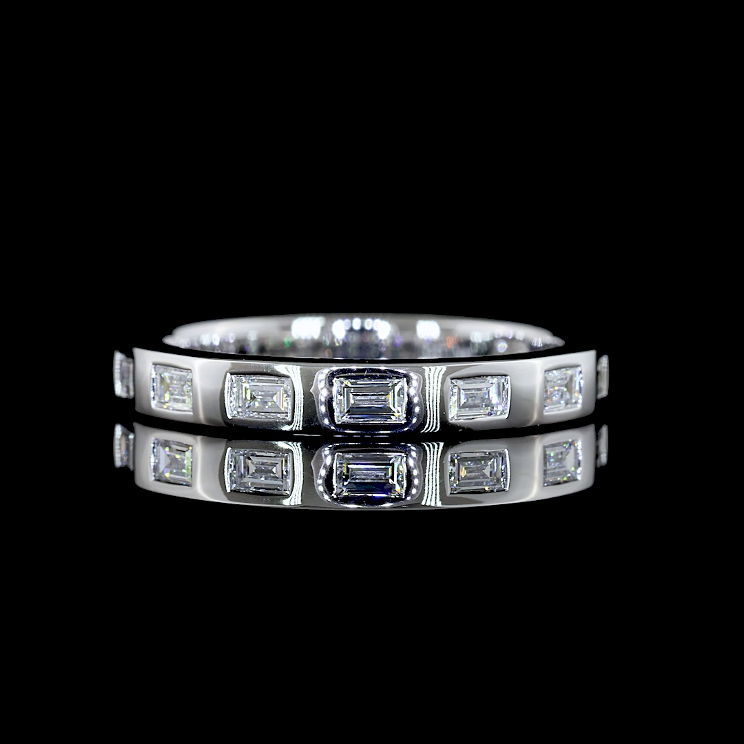 3/8ctw Flush East West Baguette Eternity Band