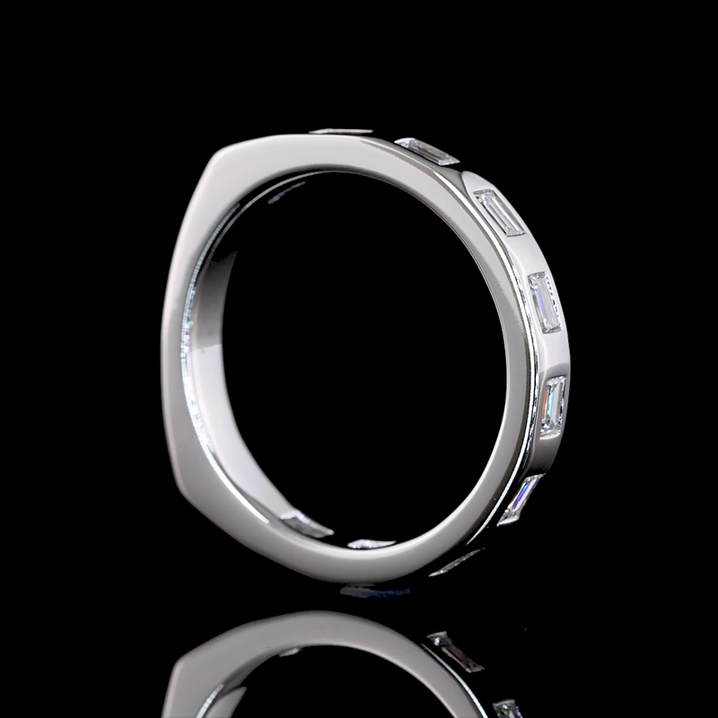 3/8ctw Flush East West Baguette Eternity Band