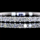 1/4ctw U Prong Round Half Eternity Band
