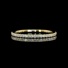 1/4ctw U Prong Round 3/4 Eternity Band