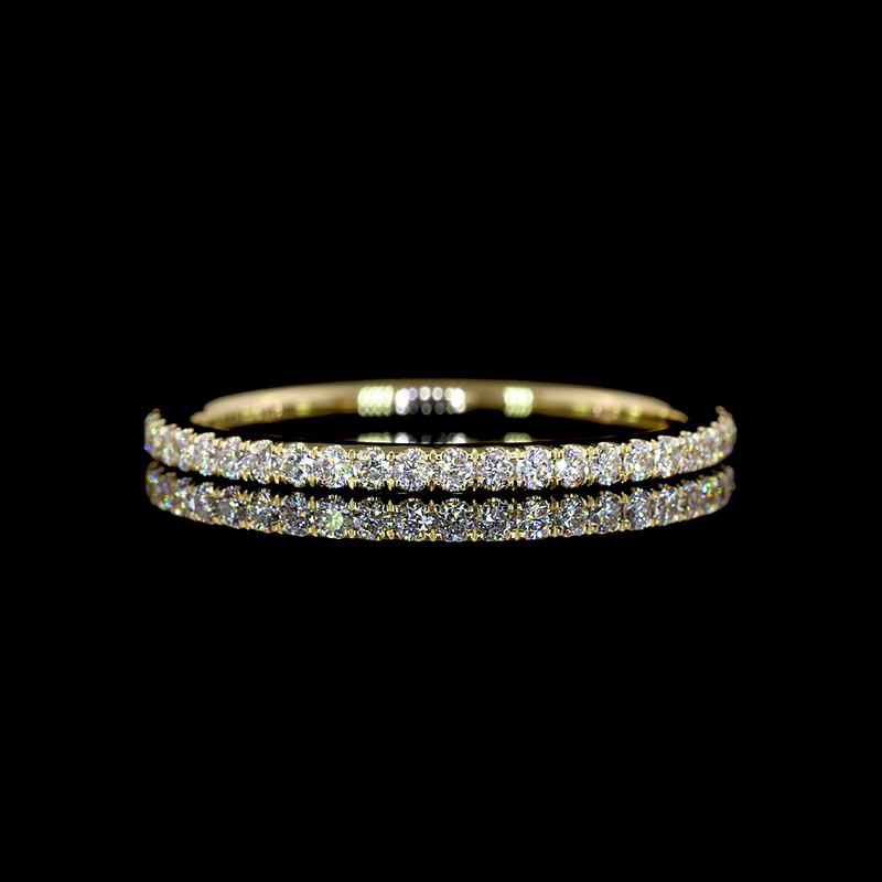 1/4ctw U Prong Round 3/4 Eternity Band