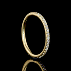 1/4ctw U Prong Round 3/4 Eternity Band