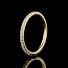 1/4ctw U Prong Round 3/4 Eternity Band