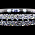 1/4ctw Prong Round 3/4 Eternity Band