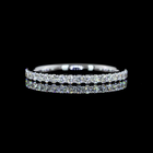 1/4ctw U Prong Round Half Eternity Band