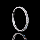 1/4ctw U Prong Round Half Eternity Band