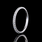 1/4ctw U Prong Round Half Eternity Band