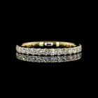 1/2ctw Pave Micro Round Half Eternity Band