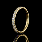 1/2ctw Pave Micro Round Half Eternity Band