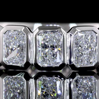 2-1/4ctw Radiant Bezel Diamond 3/4 Eternity Band