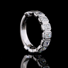 2-1/4ctw Radiant Bezel Diamond 3/4 Eternity Band