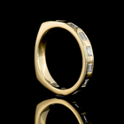 3/8ctw Flush East West Baguette 3/4 Eternity Band