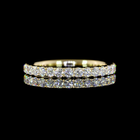 1/2ctw U Prong Round Half Eternity Band