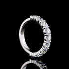 2ctw Prong Round Half Eternity Band