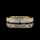 1-3/4ctw Bezel East West Radiant Eternity Band