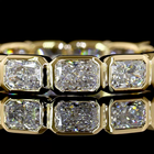 1-3/4ctw Bezel East West Radiant Eternity Band