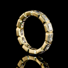 1-3/4ctw Bezel East West Radiant Eternity Band