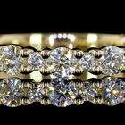 3/4ctw Prong Round 3/4 Eternity Band