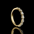 1/2ctw Prong East West Pear Seven Stone Band