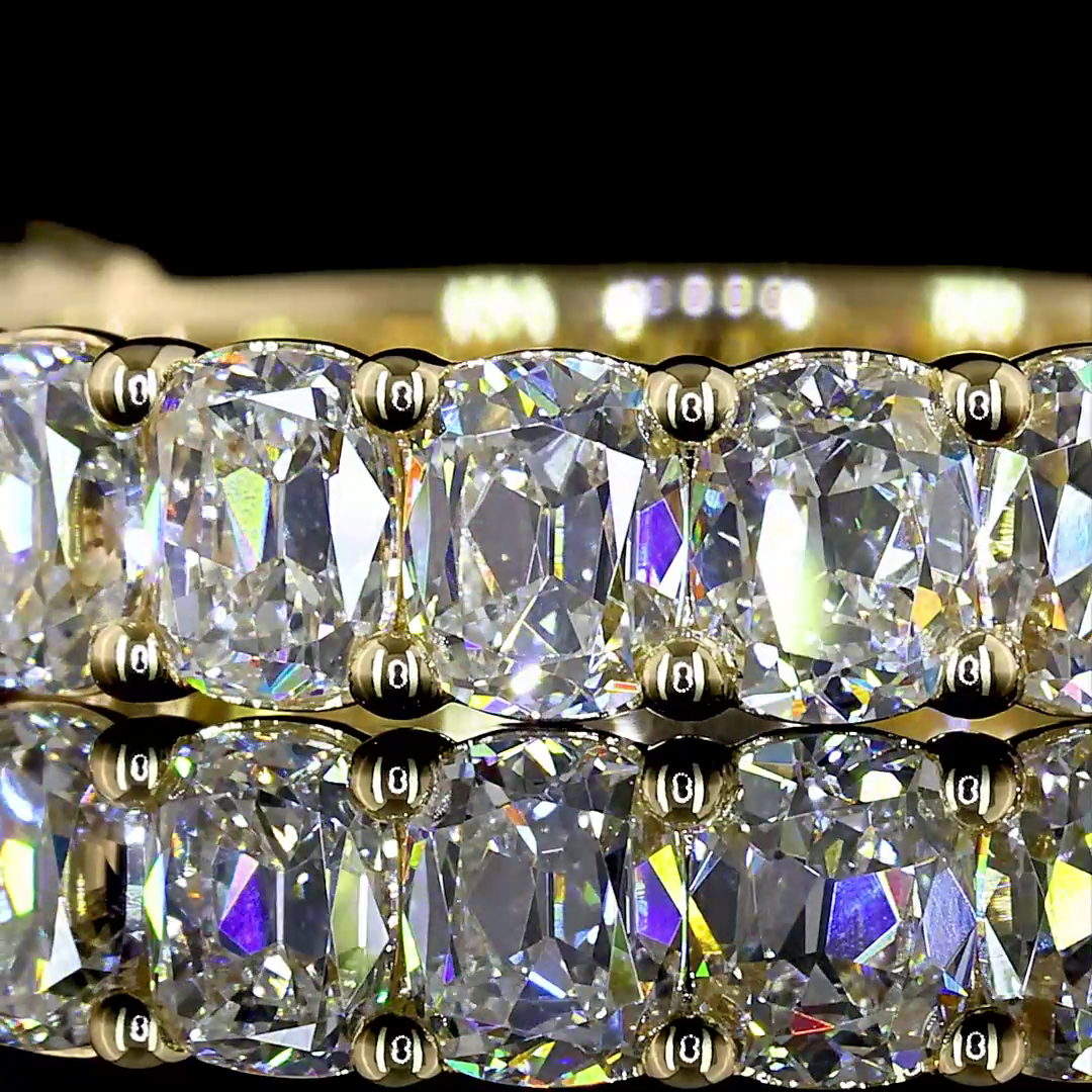 2ctw Prong Cushion 3/4 Eternity Band
