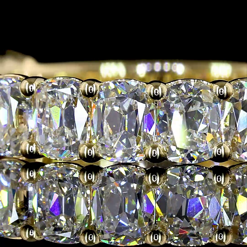 2ctw Prong Cushion 3/4 Eternity Band