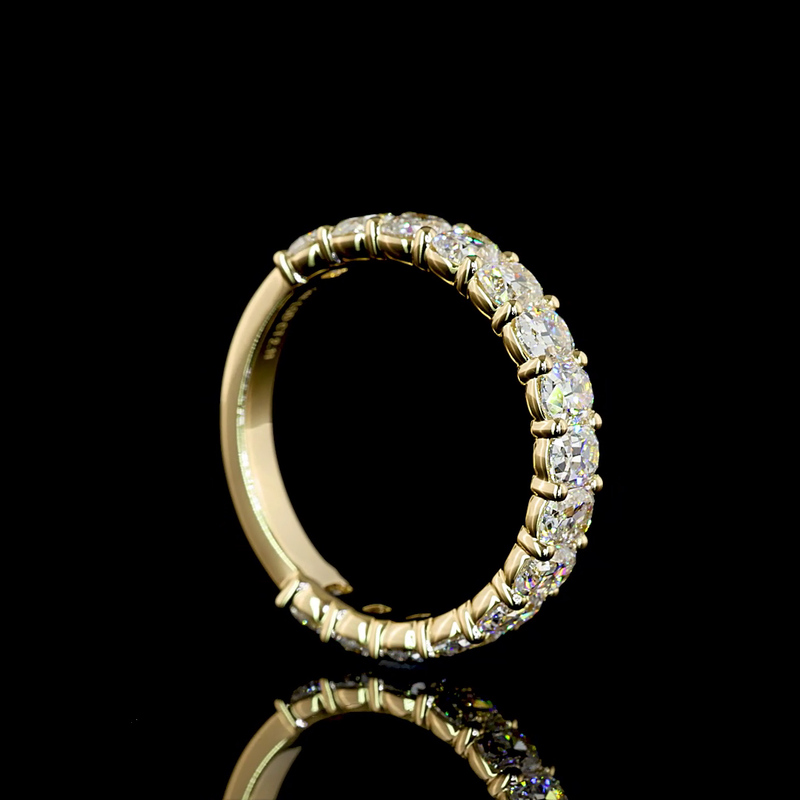 2ctw Prong Cushion 3/4 Eternity Band