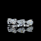 2ctw Prong East West Pear Five Stone Band