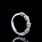 2ctw Prong East West Pear Five Stone Band