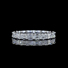 1-3/4ctw U Prong East West Emerald Eternity Band