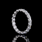 1-3/4ctw U Prong East West Emerald Eternity Band