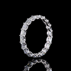 1-3/4ctw U Prong East West Emerald Eternity Band