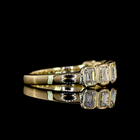 1ctw Bezel Emerald Seven Stone Band