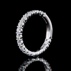 1-1/4ctw Prong Round 3/4 Eternity Band