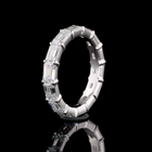 4ctw Emerald East West Prong Diamond Eternity Band