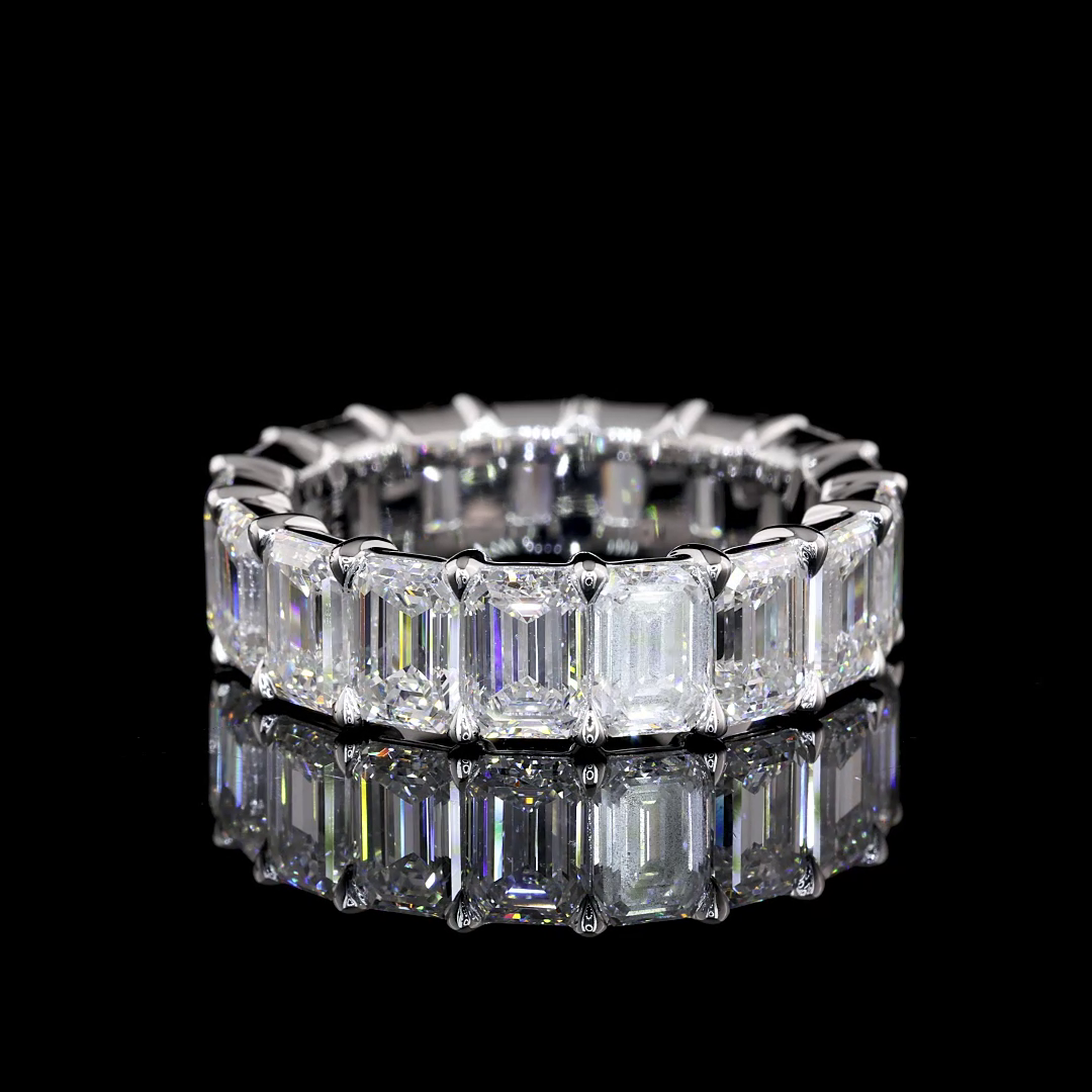 8ctw Emerald Prong Diamond Eternity Band