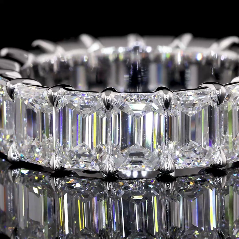 8ctw Emerald Prong Diamond Eternity Band