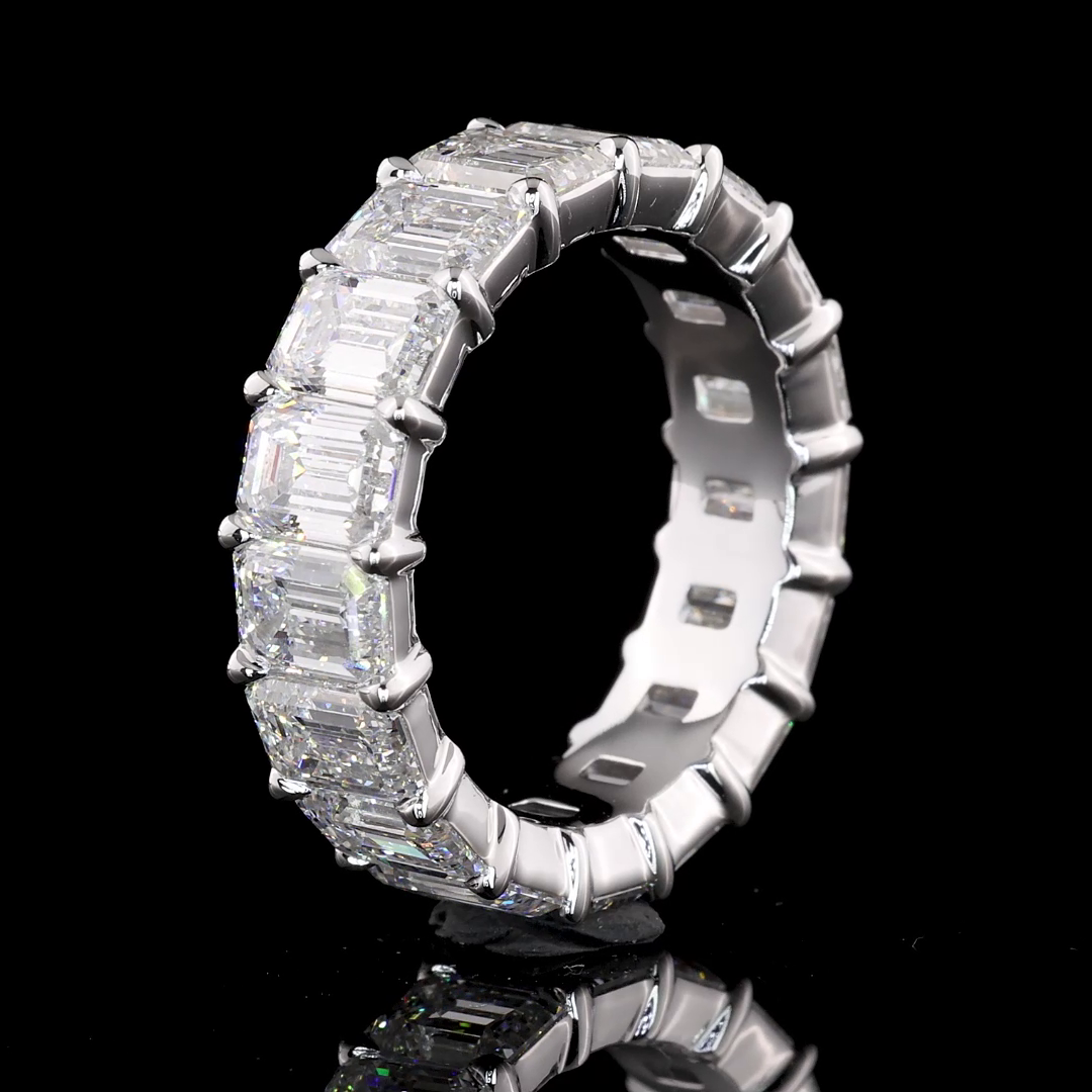 8ctw Emerald Prong Diamond Eternity Band
