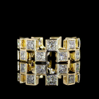 Princess Lab Grown Diamond Bezel Eternity Band (3-1/2ctw)
