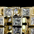 Princess Lab Grown Diamond Bezel Eternity Band (3-1/2ctw)