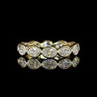 1-3/4ctw Bezel East West Oval Eternity Band