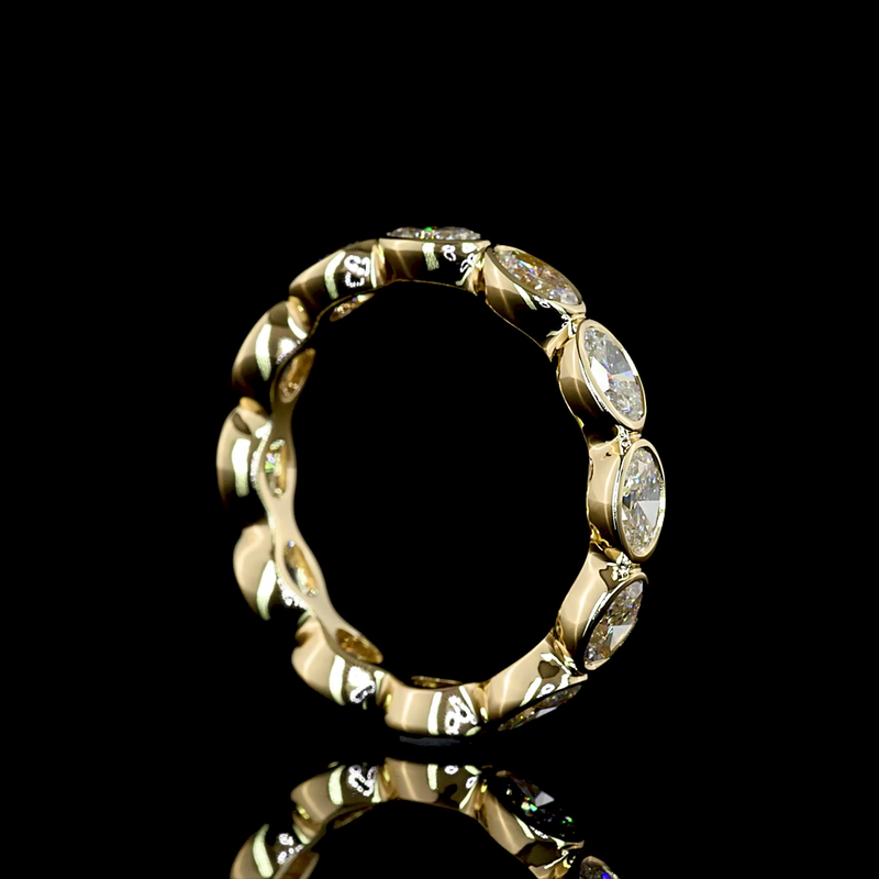 1-3/4ctw Bezel East West Oval Eternity Band