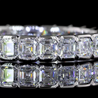 2ctw Half Bezel Asscher Eternity Band