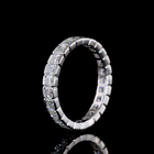 2ctw Half Bezel Asscher Eternity Band