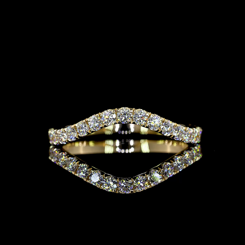 1/2ctw Prong Round 3/4 Eternity Band