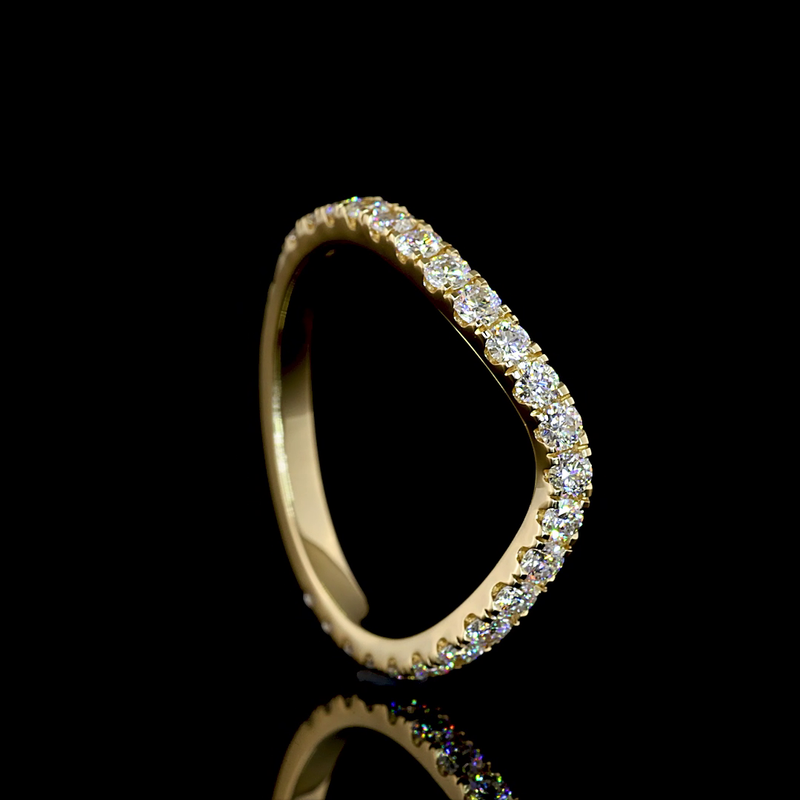 1/2ctw Prong Round 3/4 Eternity Band