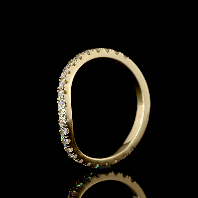 1/2ctw Prong Round 3/4 Eternity Band